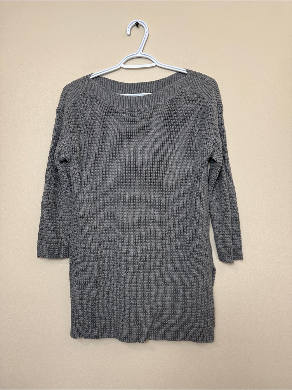 Lord and Taylor Gray Knit Women's Sweater Dress - Classic Cozy Style size S